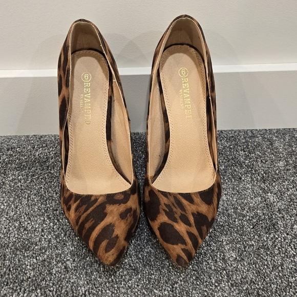 Revamped leopard suede stilettos - Picture 3 of 5